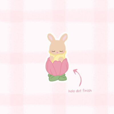 illu lapin dans une fleur