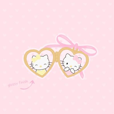 illustration charm hello kitty et mimmy