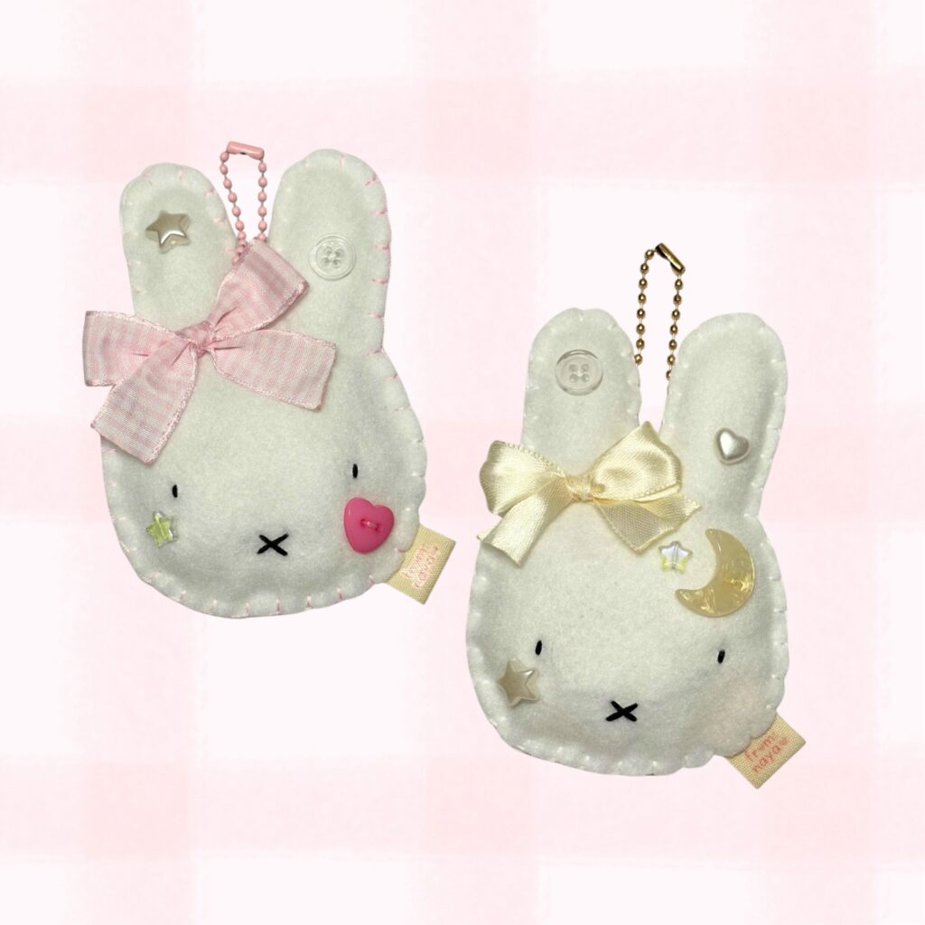 charm pour sac en feutrine artisanal